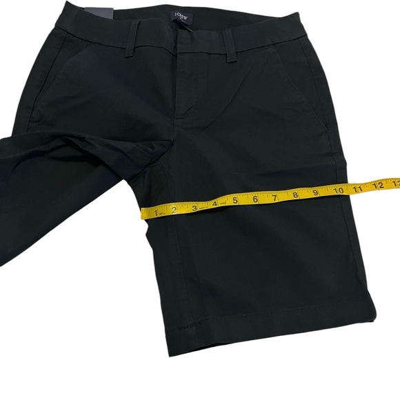 NWT J. Crew 9” Bermuda Shorts Black size 0 high rise modest - Picture 6 of 14